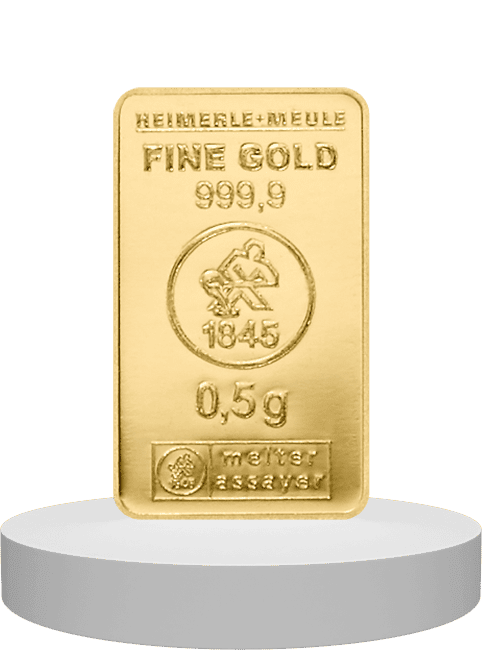 0,5 Gramm Goldbarren