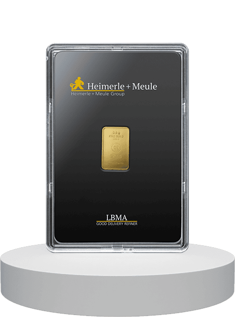 2,5 Gramm Goldbarren